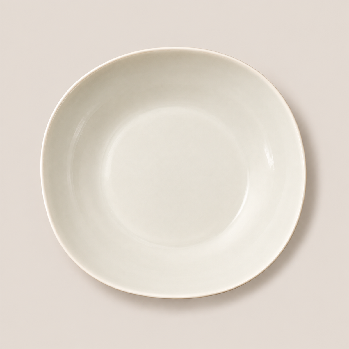 Plat ovale — Ivoire