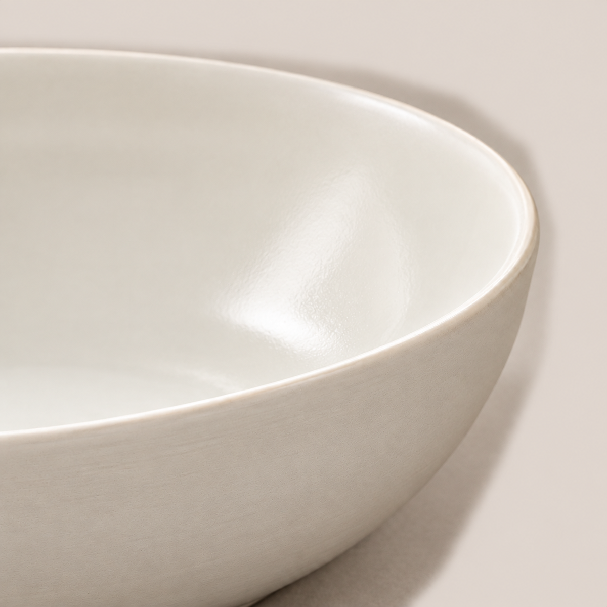 OrienX Plat ovale — Ivoire — détail de l’émail