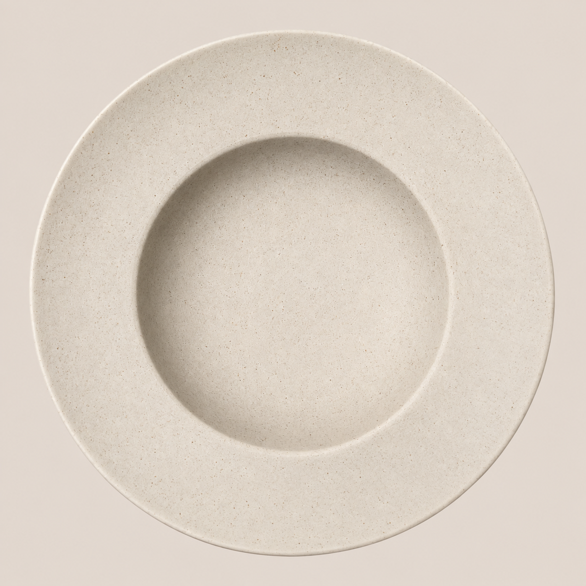 OrienX Assiette creuse à aile — Brume — vue du dessus