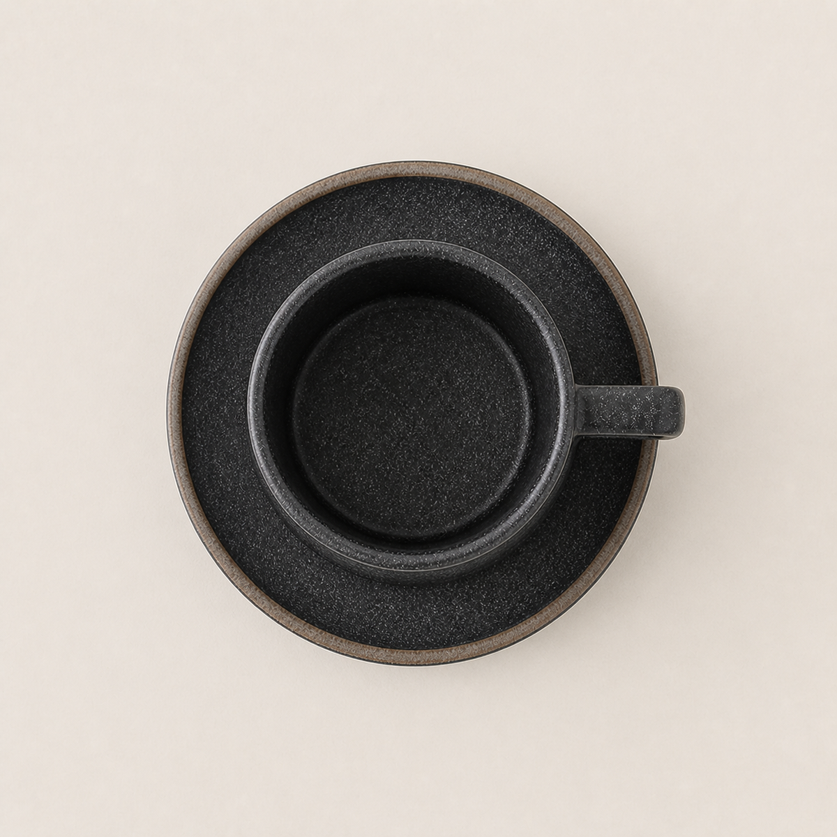 OrienX Tasse & soucoupe — Silex — vue du dessus