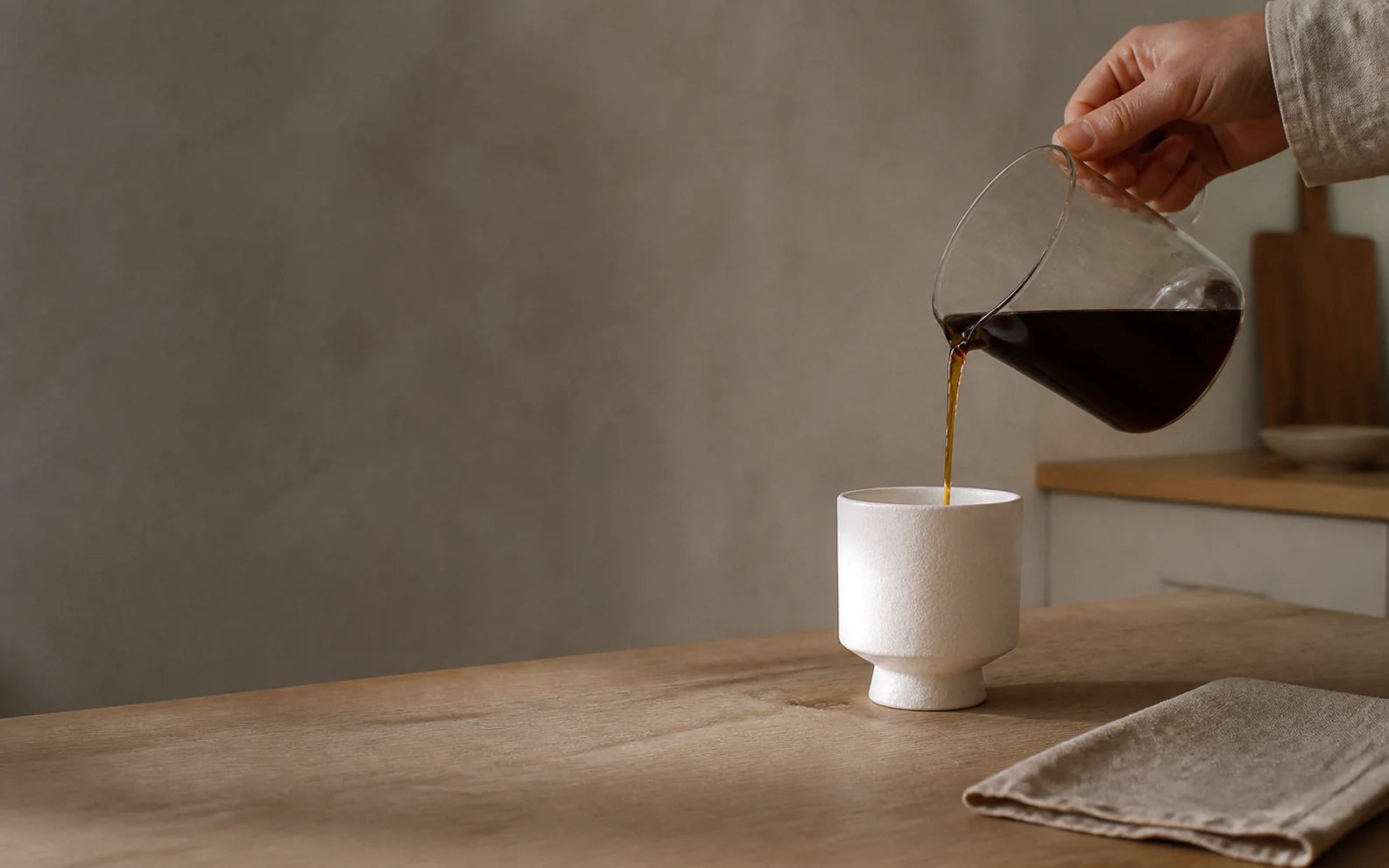 Tasse sur pied — Craie