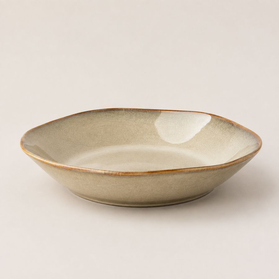 Assiette creuse à bord ondulé — Yunhuang