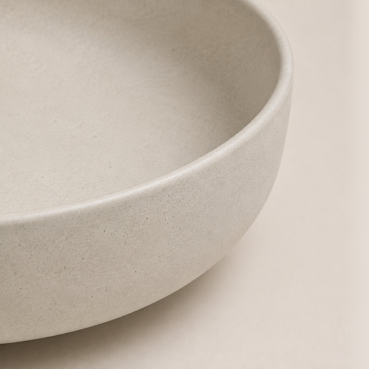 OrienX Saladier — Sable — détail de la surface mate