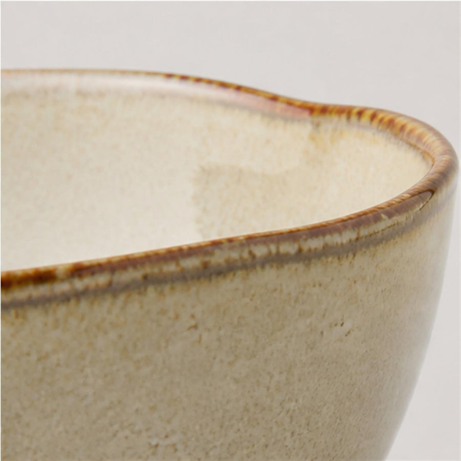 Bol à nouilles irrégulier 14,3 cm — Yunhuang, détail de la glaçure