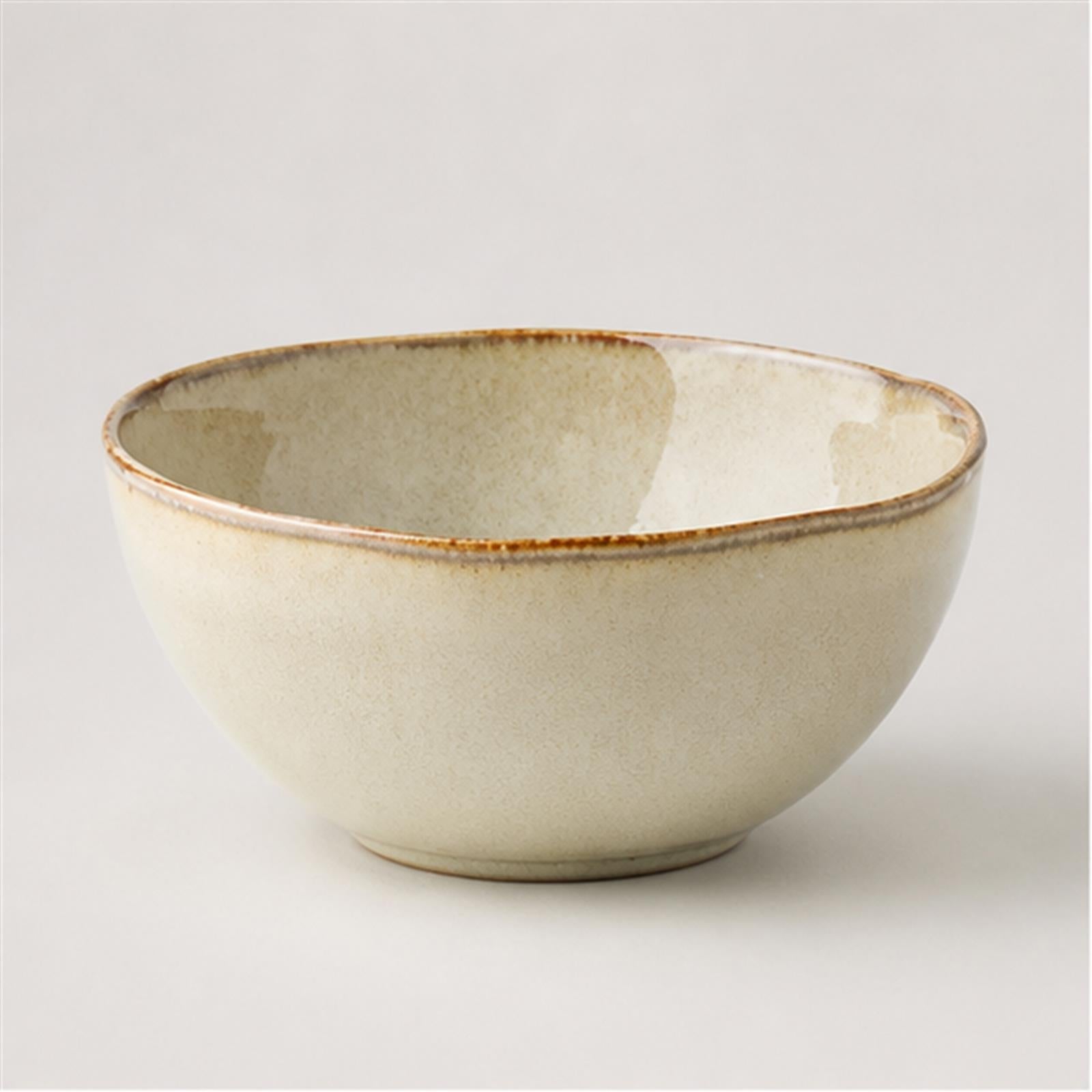 Bol à nouilles irrégulier 14,3 cm — Yunhuang, vue trois-quarts
