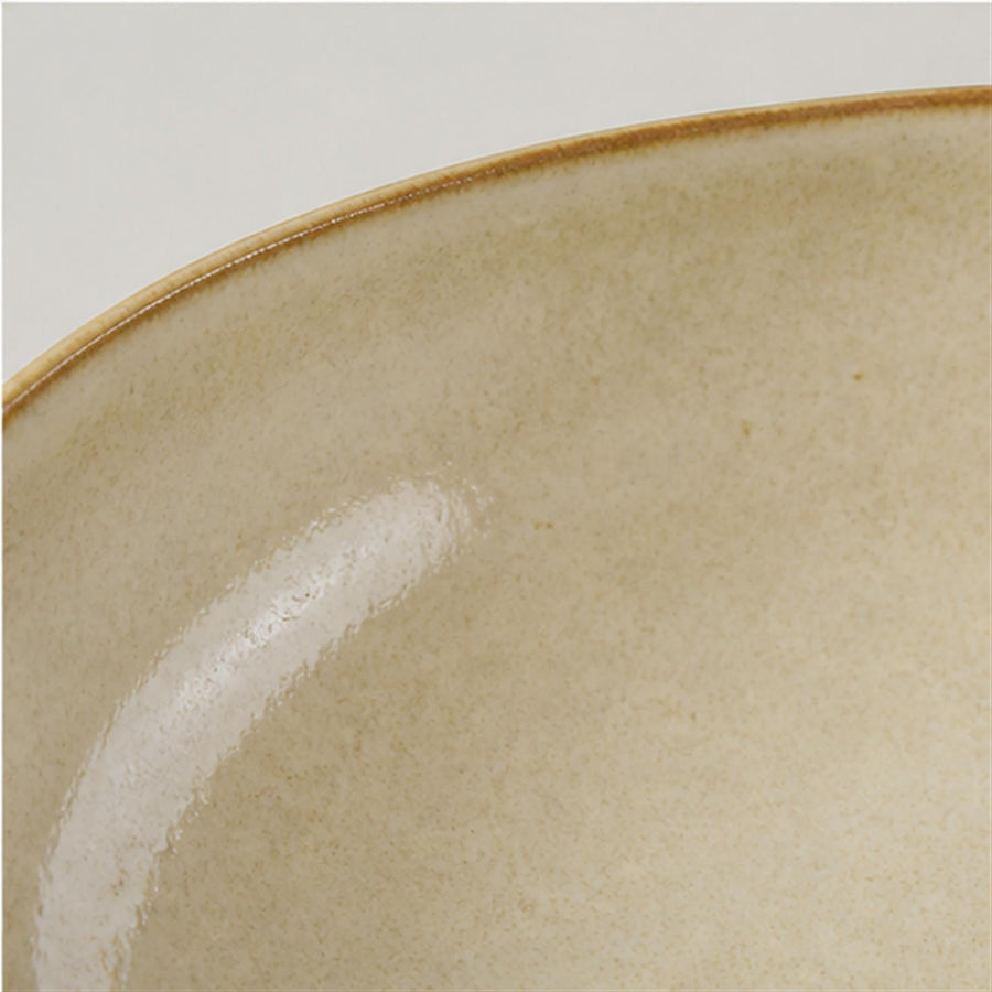 Bol de service irrégulier 21,8 cm — Yunhuang, détail de la glaçure